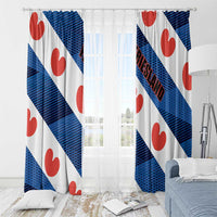 Netherlands Friesland Province Window Curtain Flag Style