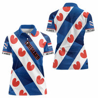 Netherlands Friesland Province Women Polo Shirt Flag Style