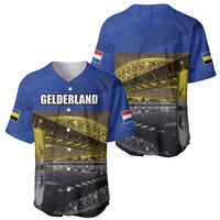 Netherlands Gelderland Province Baseball Jersey Flag Style
