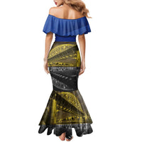 Netherlands Gelderland Province Family Matching Mermaid Dress and Hawaiian Shirt Flag Style