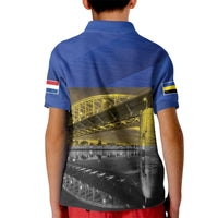 Netherlands Gelderland Province Kid Polo Shirt Flag Style
