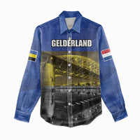 Netherlands Gelderland Province Women Casual Shirt Flag Style