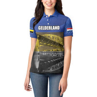Netherlands Gelderland Province Women Polo Shirt Flag Style