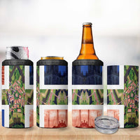 Netherlands Groningen Province 4 in 1 Can Cooler Tumbler Flag Style LT17