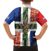 Netherlands Groningen Province Family Matching Tank Maxi Dress and Hawaiian Shirt Flag Style