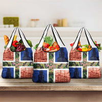 Netherlands Groningen Province Grocery Bag Flag Style