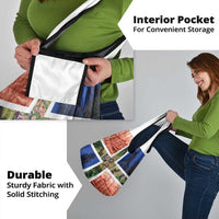 Netherlands Groningen Province Grocery Bag Flag Style