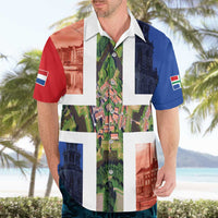 Netherlands Groningen Province Hawaiian Shirt Flag Style