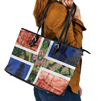 Netherlands Groningen Province Leather Tote Bag Flag Style