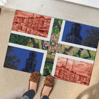 Netherlands Groningen Province Rubber Doormat Flag Style