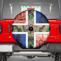 Netherlands Groningen Province Spare Tire Cover Flag Style