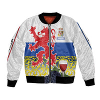 Netherlands Limburg Province Bomber Jacket Flag Style