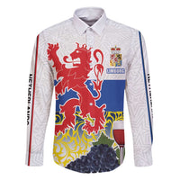 Netherlands Limburg Province Family Matching Long Sleeve Bodycon Dress and Hawaiian Shirt Flag Style