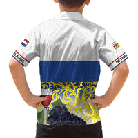 Netherlands Limburg Province Family Matching Off Shoulder Short Dress and Hawaiian Shirt Flag Style