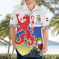 Netherlands Limburg Province Hawaiian Shirt Flag Style