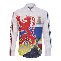 Netherlands Limburg Province Long Sleeve Button Shirt Flag Style