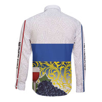 Netherlands Limburg Province Long Sleeve Button Shirt Flag Style