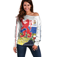 Netherlands Limburg Province Off Shoulder Sweater Flag Style
