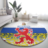 Netherlands Limburg Province Round Carpet Flag Style