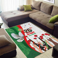 Portugal Carnation Revolution Area Rug Dia Da Liberdade 25 De April