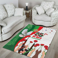 Portugal Carnation Revolution Area Rug Dia Da Liberdade 25 De April