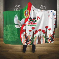 Portugal Carnation Revolution Hooded Blanket Dia Da Liberdade 25 De April