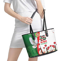 Portugal Carnation Revolution Leather Tote Bag Dia Da Liberdade 25 De April