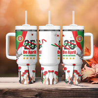 Portugal Carnation Revolution Tumbler With Handle Dia Da Liberdade 25 De April