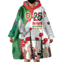 Portugal Carnation Revolution Wearable Blanket Hoodie Dia Da Liberdade 25 De April