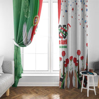 Portugal Carnation Revolution Window Curtain Dia Da Liberdade 25 De April