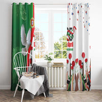 Portugal Carnation Revolution Window Curtain Dia Da Liberdade 25 De April