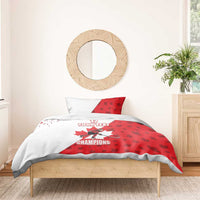 Custom Canada Ice Hockey Champions Forever Bedding Set Sporty Style