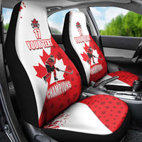 Custom Canada Ice Hockey Champions Forever Car Seat Cover Sporty Style