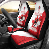 Custom Canada Ice Hockey Champions Forever Car Seat Cover Sporty Style