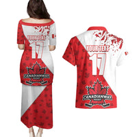 Custom Canada Ice Hockey Champions Forever Couples Matching Puletasi and Hawaiian Shirt Sporty Style