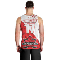 Custom Canada Ice Hockey Champions Forever Men Tank Top Sporty Style