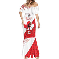 Custom Canada Ice Hockey Champions Forever Mermaid Dress Sporty Style