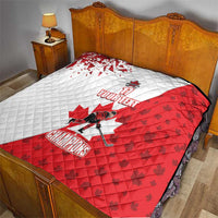 Custom Canada Ice Hockey Champions Forever Quilt Sporty Style
