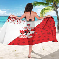 Custom Canada Ice Hockey Champions Forever Sarong Sporty Style