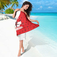 Custom Canada Ice Hockey Champions Forever Sarong Sporty Style
