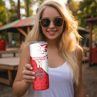 Custom Canada Ice Hockey Champions Forever Skinny Tumbler Sporty Style