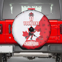 Custom Canada Ice Hockey Champions Forever Spare Tire Cover Sporty Style