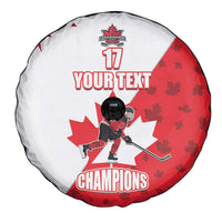 Custom Canada Ice Hockey Champions Forever Spare Tire Cover Sporty Style