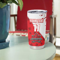 Custom Canada Ice Hockey Champions Forever Tumbler Cup Sporty Style