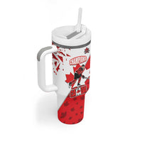 Custom Canada Ice Hockey Champions Forever Tumbler With Handle Sporty Style