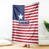 Liberia Flag Style Blanket The Love of Liberty Brought Us Here