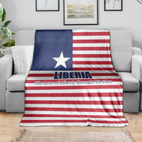 Liberia Flag Style Blanket The Love of Liberty Brought Us Here