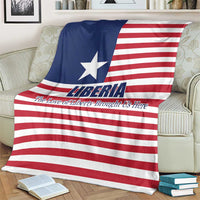 Liberia Flag Style Blanket The Love of Liberty Brought Us Here