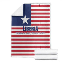 Liberia Flag Style Blanket The Love of Liberty Brought Us Here