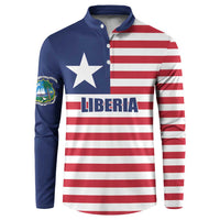 Liberia Flag Style Button Sweatshirt The Love of Liberty Brought Us Here